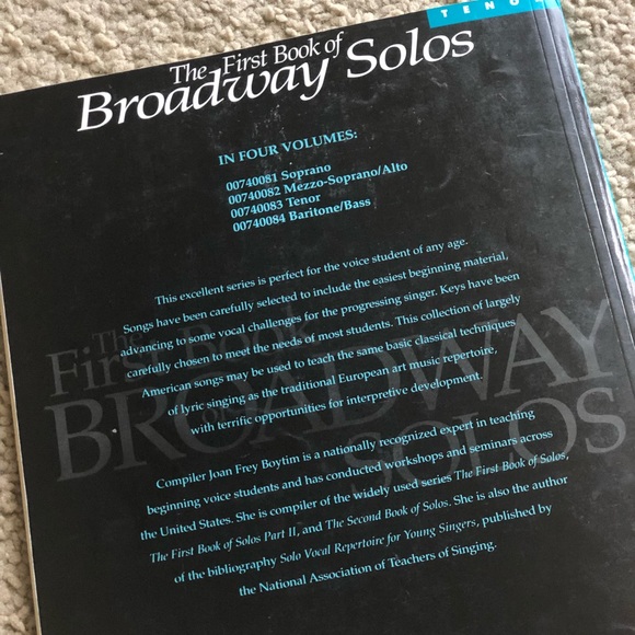 The First Book of Broadway Solos: Tenor Edition - Picture 8 of 8